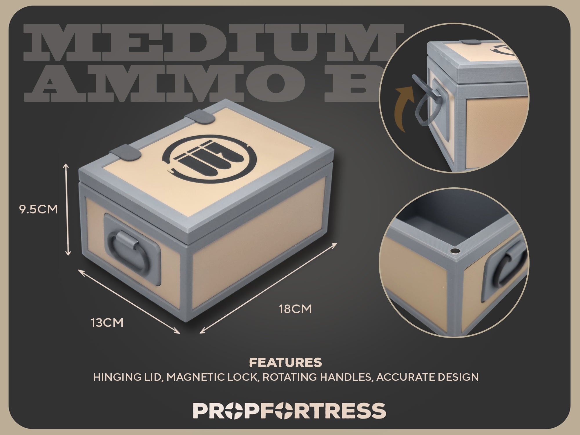 Ammo Box Storage Container - Medium