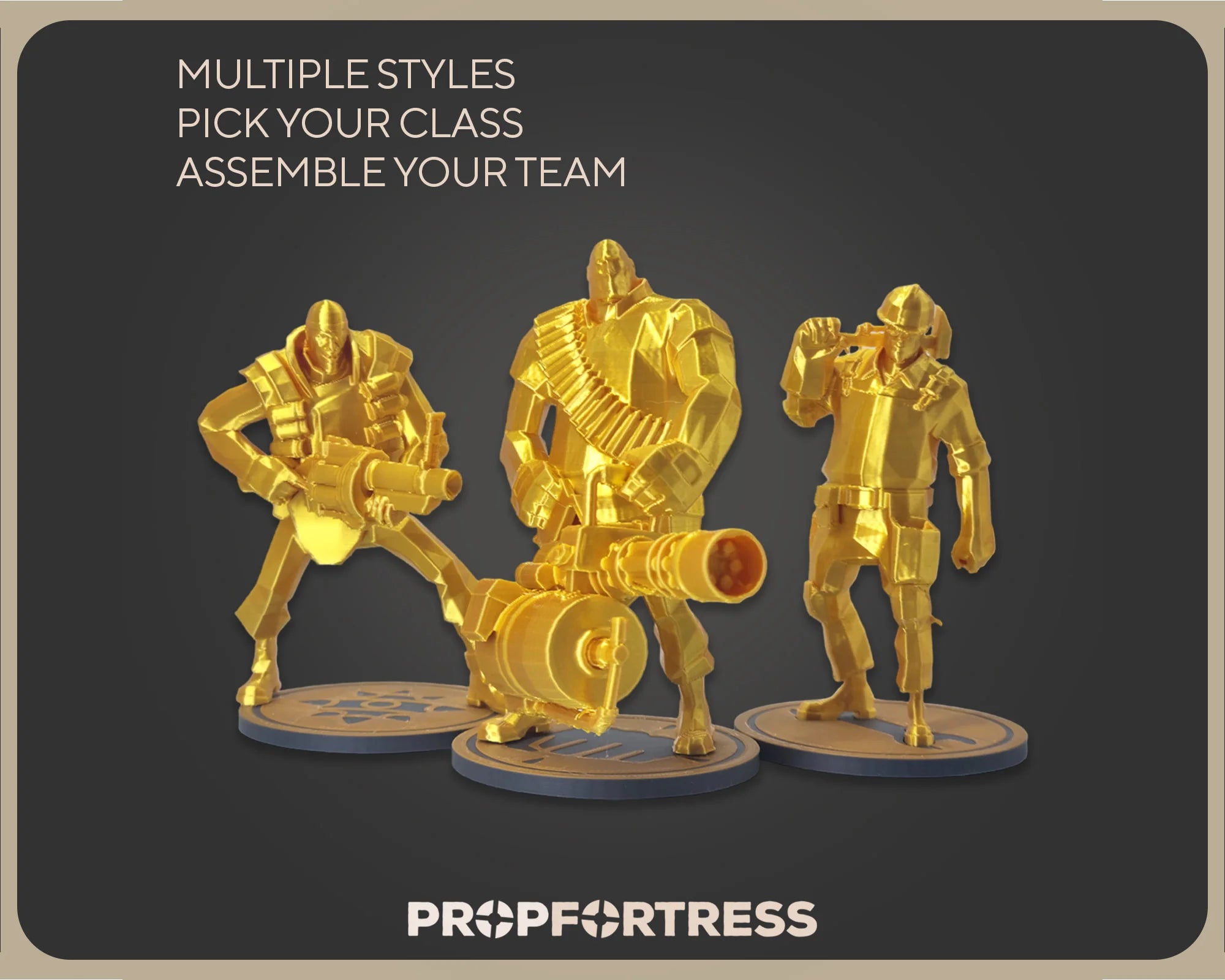 Low Poly Mini Statues - All Class / Multiple Colors